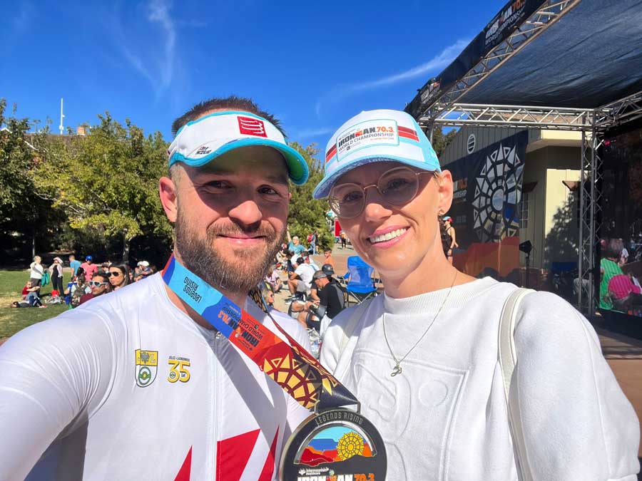 Wspólnie z małżonką świętujemy ukończenie 1/2 Iron Man w St. Gorge