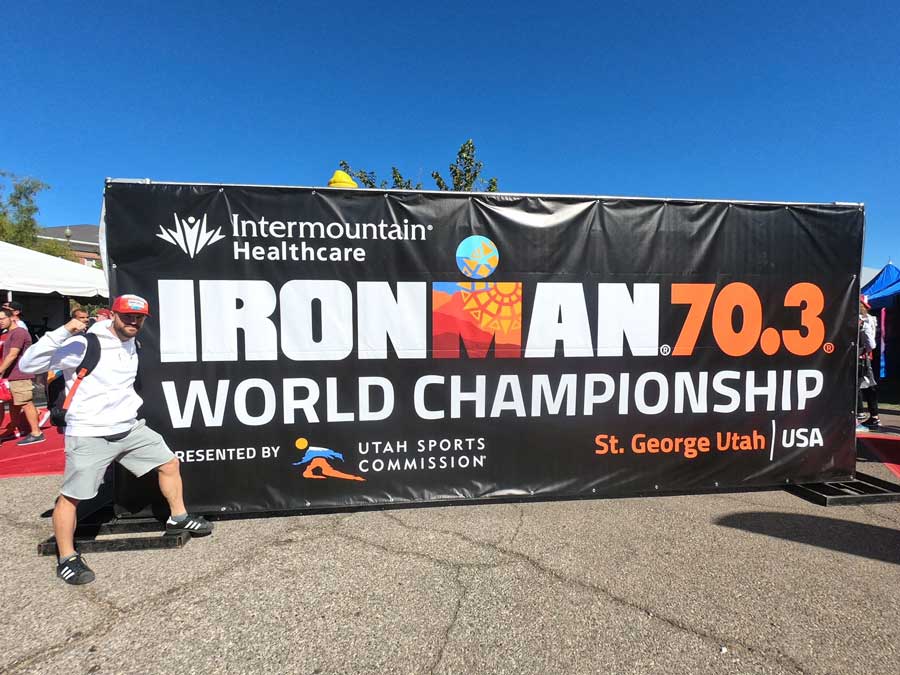 Przed startem w mistrostwach świata Iron Man w St. Gorge USA